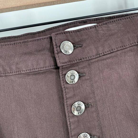 Pistola Jeans SZ 20W Java Brown High Rise Ankle Skinny NWT Button Fly Plus Curvy - Picture 9 of 16